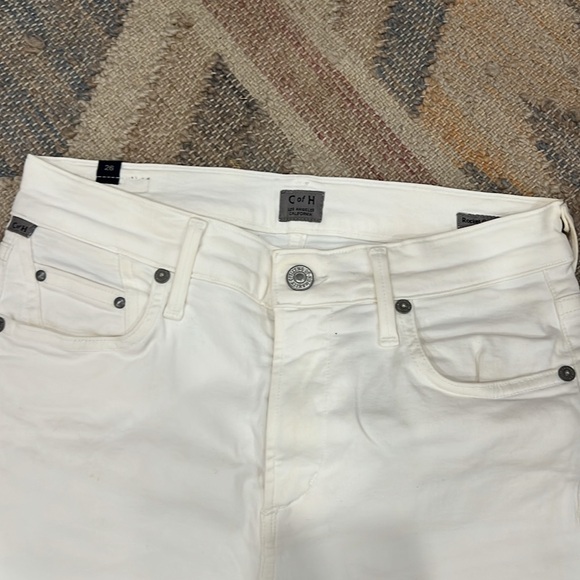 Citizens Of Humanity Rocket Crop Petite High Rise Skinny Jeans White - Size 26 - Picture 2 of 5